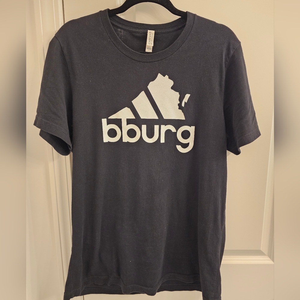 Black Graphic T-Shirt with White Print